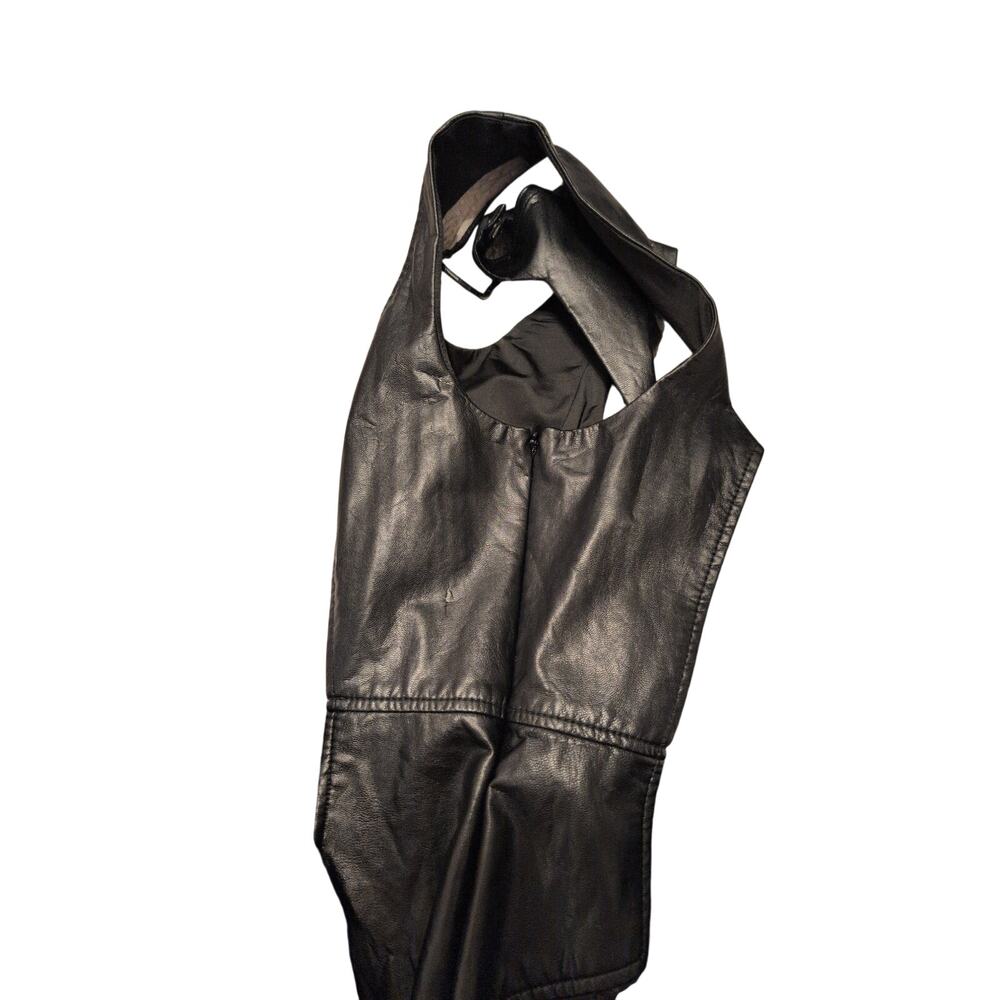 Rachel Roy Pleather & White Jersey Dress Size 6 - Picture 4 of 5